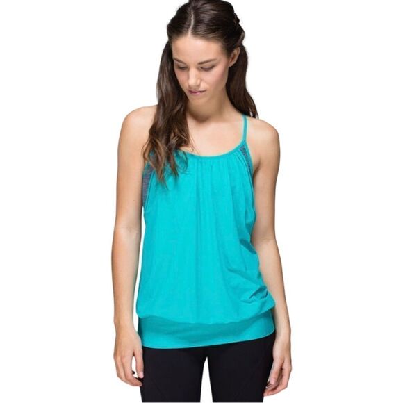 Lululemon Wee are from space/blue tropics‎ No Limits Tank Top - Picture 2 of 7